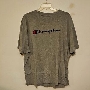 Champion 3XLT Gray Short Sleeve Tee